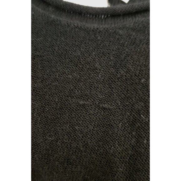 T Alexander Wang Black Color Block Sweater Dress M Bubble Hem Viscose Wool Silk - Picture 6 of 7